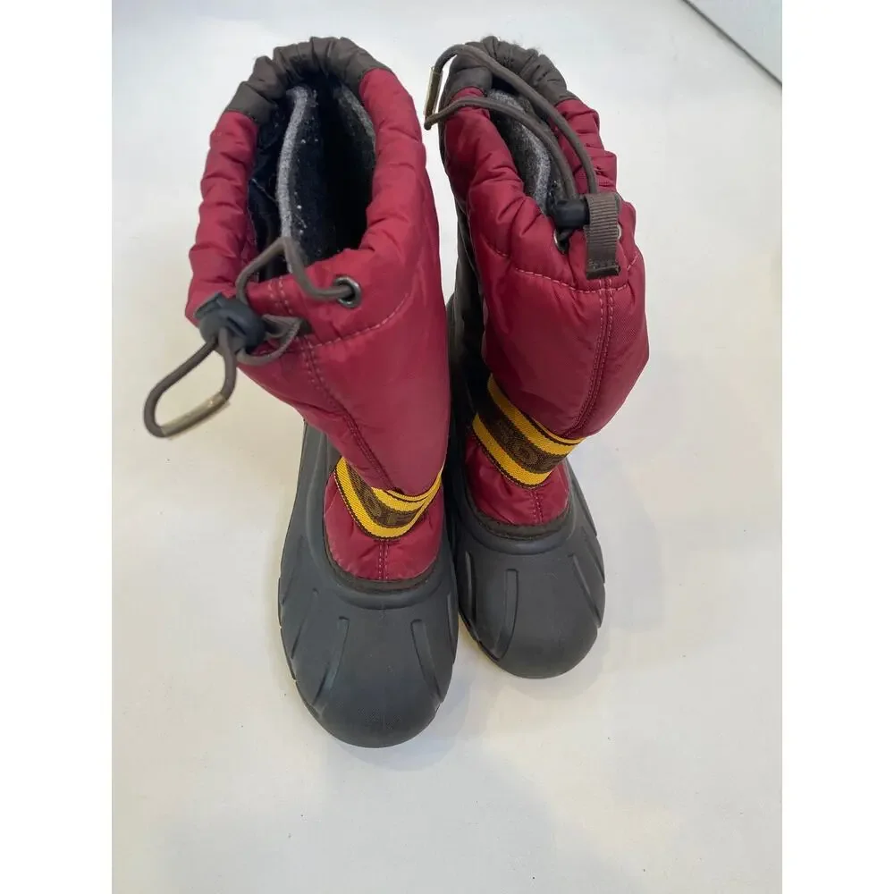 Sorel Warm Winter Boots EUC Sz 3 Boys Youth Waterproof